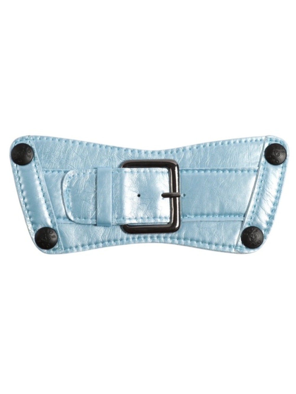 NIP Onesole Light Blue Metallic Strappy Topper L
